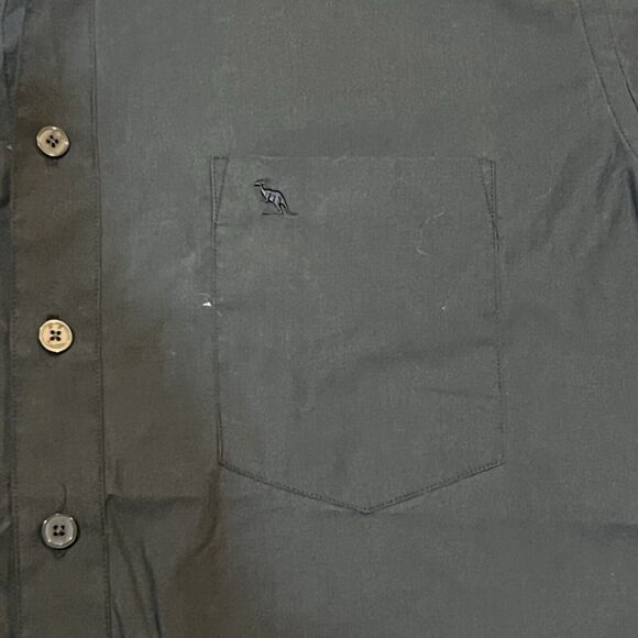 Vintage Daishu Kangaroo Men's: M Short Sleeve Casual Button Down Navy Blue - Picture 2 of 5